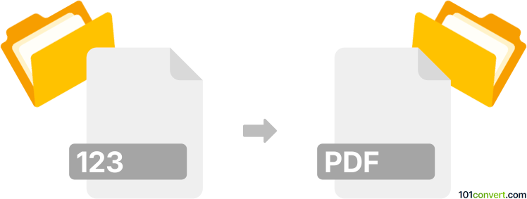 Convert 123 to pdf