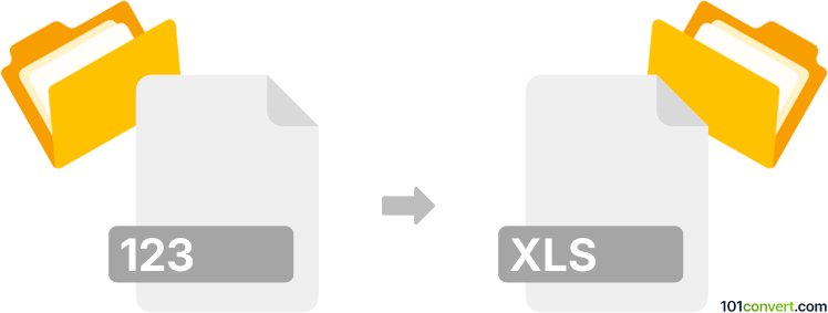 Converter 123 para xls