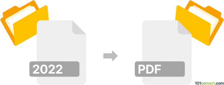 Convert 2022 to pdf