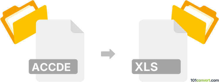 Convert accde to xls