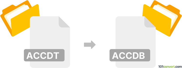 Converter accdt para accdb