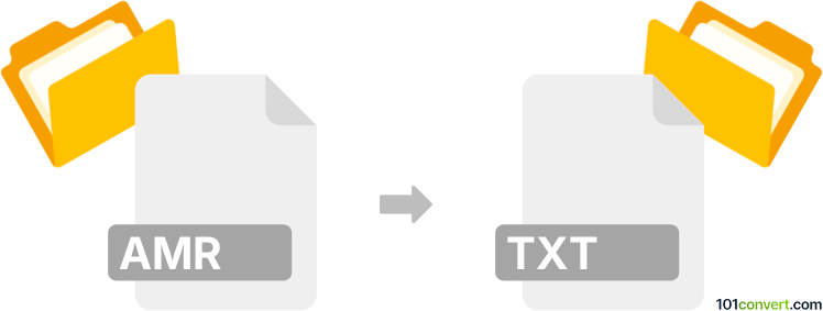 Converter amr para txt