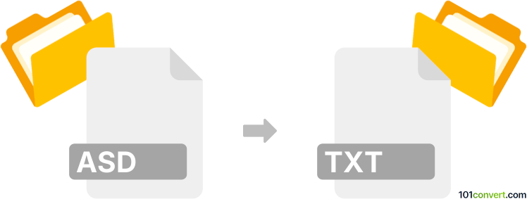 Convert asd to txt