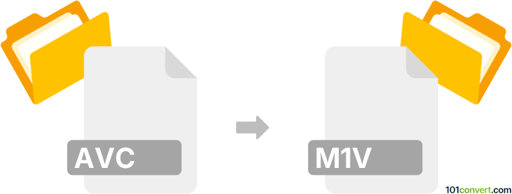 Convert avc to m1v