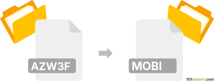 Convert azw3f to mobi