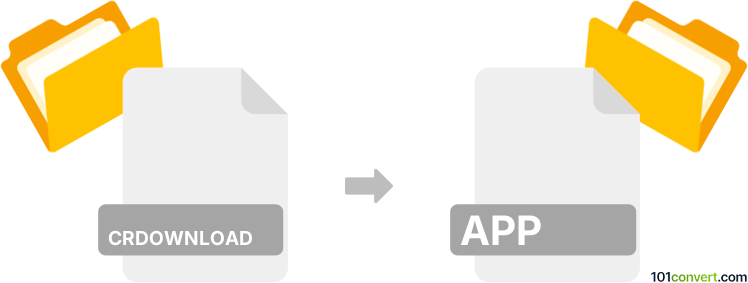 Convert crdownload to app