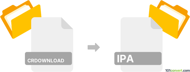 Convert crdownload to ipa