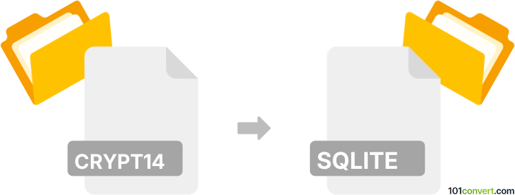 Converter crypt14 para sqlite