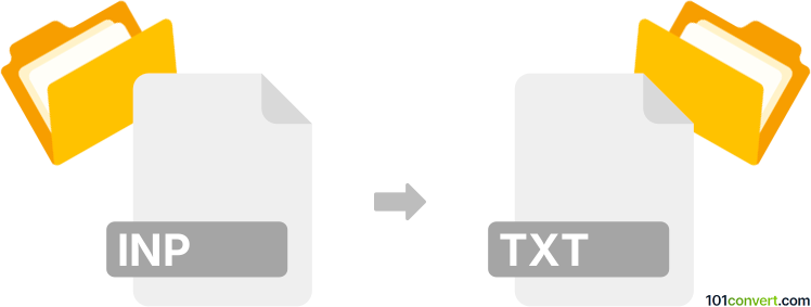 Converter inp para txt