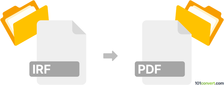 Convert irf to pdf