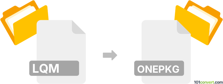 Convert lqm to onepkg