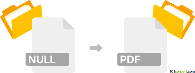 Convert null to pdf