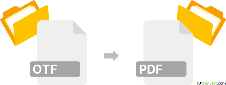 Converti otf in pdf