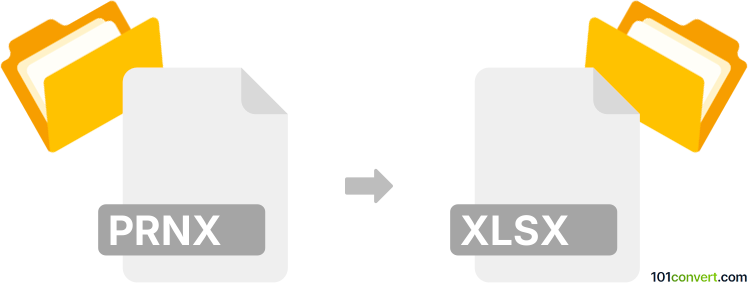 Converti prnx in xlsx