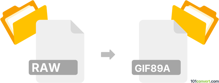 Convert raw to gif89a