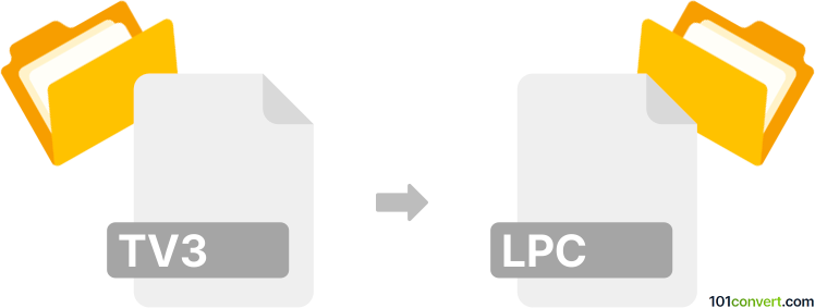 Convert tv3 to lpc