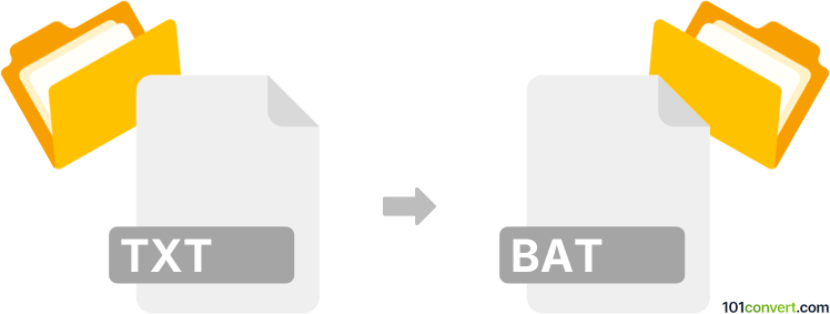 Convert txt to bat