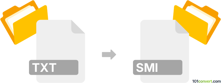 Convert txt to smi