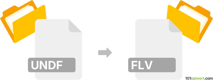 Convert undf to flv