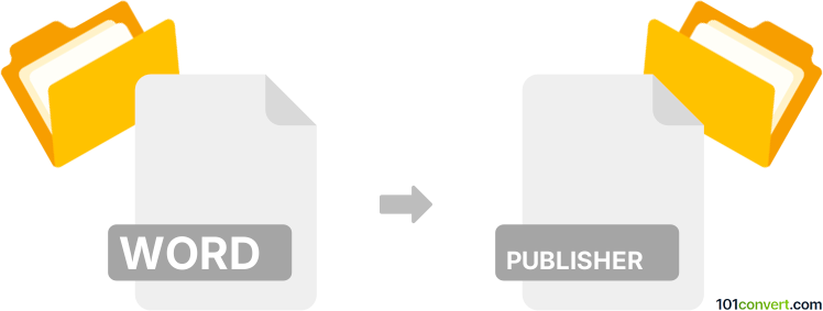 Convert word to publisher